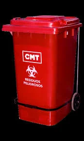 TACHO 240 LITROS CMT CON RUEDAS Y PEDAL ROJO